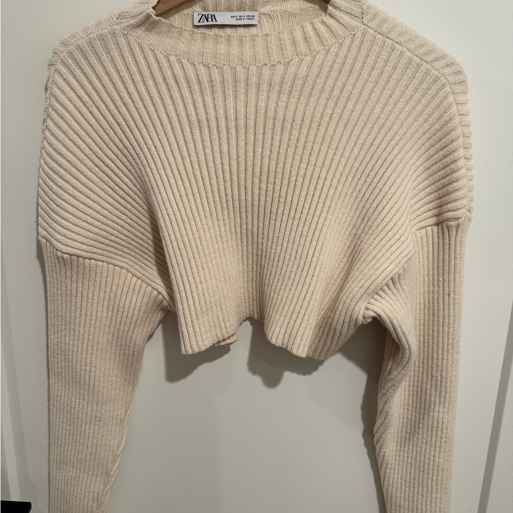 Zara Women's Cream Sweater